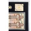 Image 1 : 1996 Canada 2 Dollar Note and Coin Set