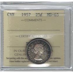 1957 Canada 25 Cent