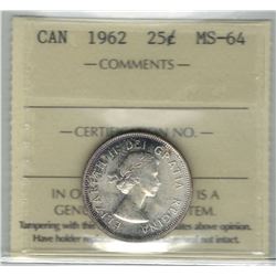 1962 Canada 25 Cent