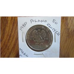 1980 Poland 50 Zlotych