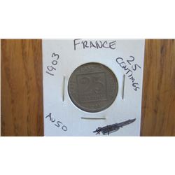 1903 France 25 Centimes