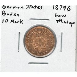 1879-G German States Baden Gold Coin