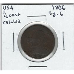 1806 USA 1/2 Cent