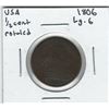 Image 1 : 1806 USA 1/2 Cent