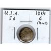 Image 1 : 1834 USA 5 Cent