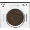Image 1 : 1837 USA 1 Cent