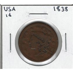 1838 USA 1 Cent