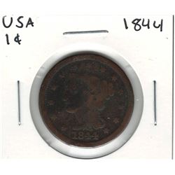 1844 USA 1 Cent