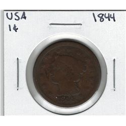 1844 USA 1 Cent