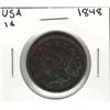 Image 1 : 1848 USA 1 Cent