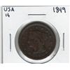 Image 1 : 1849 USA 1 Cent