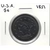 Image 1 : 1851 USA 1 Cent