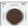 Image 1 : 1851 USA 1 Cent