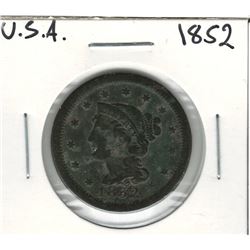 1852 USA 1 Cent