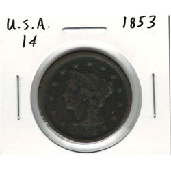 1853 USA 1 Cent