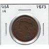 Image 1 : 1853 USA 1 Cent