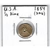 Image 1 : 1854 USA 1/2 Dime