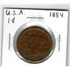 Image 1 : 1854 USA 1 Cent