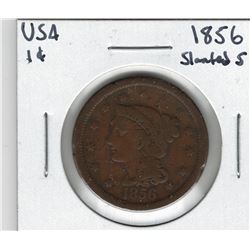 1856 USA 1 Cent