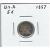 Image 1 : 1857 USA 5 Cent