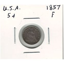 1857 USA 5 Cent