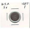 Image 1 : 1857 USA 5 Cent