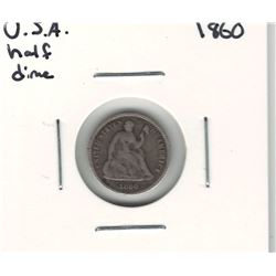 1860 USA Half Dime