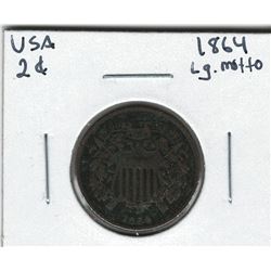 1864 USA 2 Cent