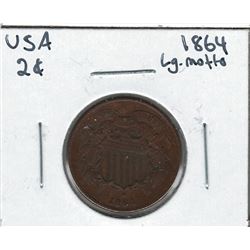 1864 USA 2 Cent