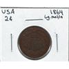 Image 1 : 1864 USA 2 Cent