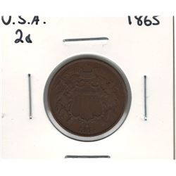 1865 USA 2 Cent