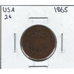 1865 USA 2 Cent