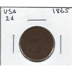 1865 USA 2 Cent