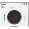 Image 1 : 1866 USA 2 Cent