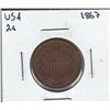 Image 1 : 1867 USA 2 Cent