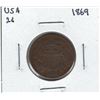 Image 1 : 1869 USA 2 Cent