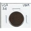 Image 1 : 1869 USA 2 Cent