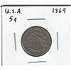 Image 1 : 1869 USA 5 Cent