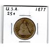 Image 1 : 1877 USA 25 Cent