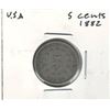 Image 1 : 1882 USA 5 Cent