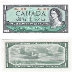 1954 Canada 1 Dollar Note