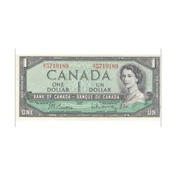 1954 Canada 1 Dollar Note