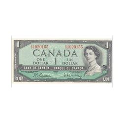 1954 Canada 1 Dollar Note