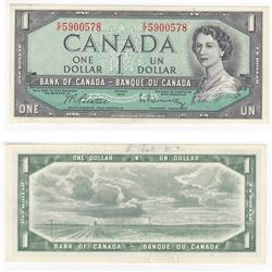 1954 Canada 1 Dollar Note