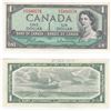 Image 1 : 1954 Canada 1 Dollar Note