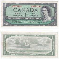 1954 Canada 1 Dollar Note