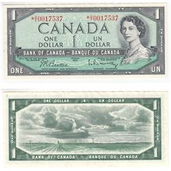 1954 Canada 1 Dollar Note