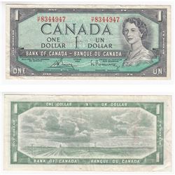 1954 Canada 1 Dollar Note