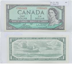 1954 Canada 1 Dollar Note