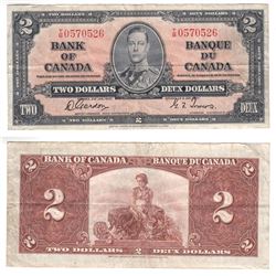 1937 Canada 2 Dollar Note